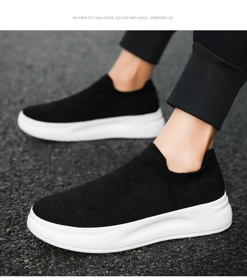 Mesh Breathable Walking Shoes Cotton Casual Sneakers