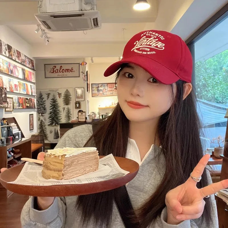 Embroidery Letters Baseball Hat Women Men Summer Outdoor Golf Sports Sun Protection Hat Snapback Hip Hop Trucker Peaked Caps