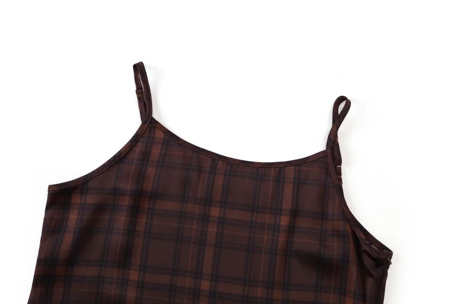 AS AW25 elegance slip satin dress + knitting cross top +mockneck woman clothing set adjustable maxi floor length