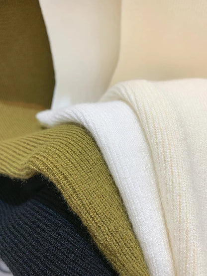 Women's Knitted Sleeveless Tank Top Slim Fit Solid Color