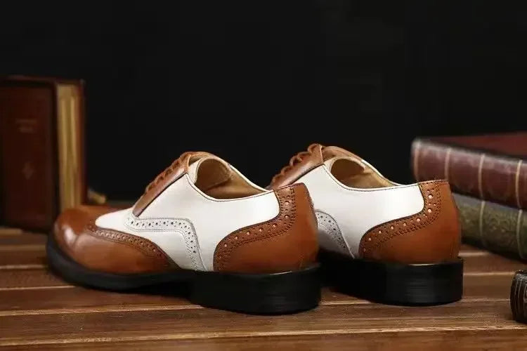 Men's Plus Size Lace Up Dress Shoes Point Toe Business Formal Wedding