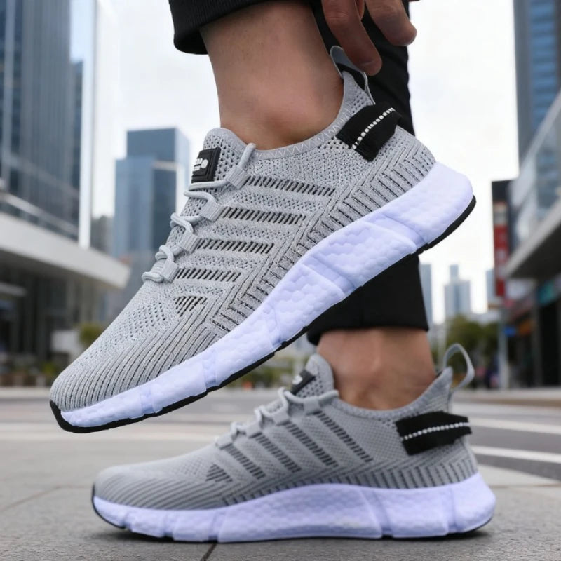 Running Shoes for Men Lightweight Soft Soled Mesh Breathable Lace Up Casual Shoes Outdoor Exercise Tenis Masculino Sneakers Men