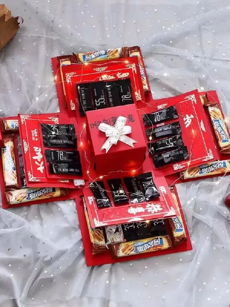 Explosion Box Paperboard Gift Box DIY Memory Keepsakes