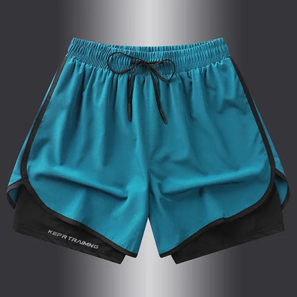 Unisex Polyester Sports Shorts S-5XL Double Layered