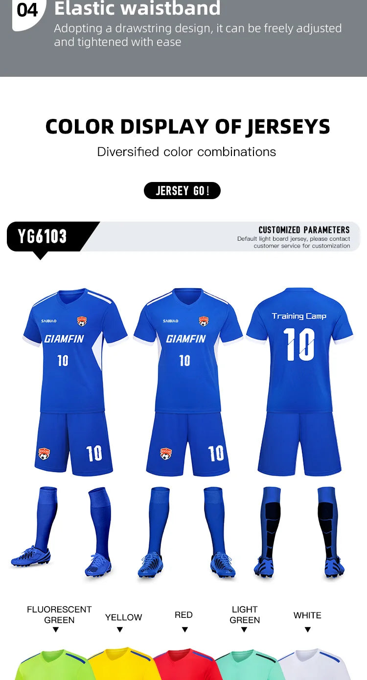Adult Kid Soccer Jersey Customize Football Uniforms Shirts Men Women Futsal Sportswear Training Tracksuit Sports Outfit Clothes