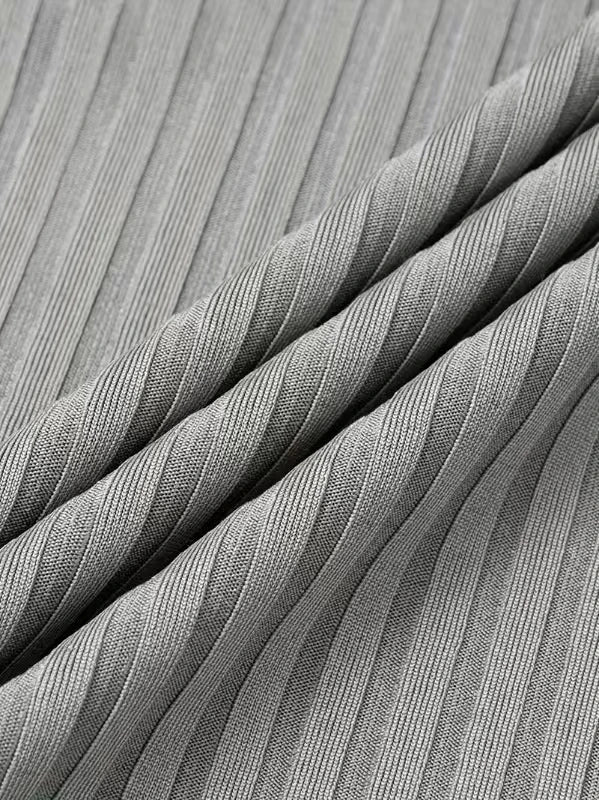 Autumn Men's Collarless Breasted Henry Shirt Top Fitness High Stretch Base Shirt Solid Color Plus Size Casual Long Sleeve