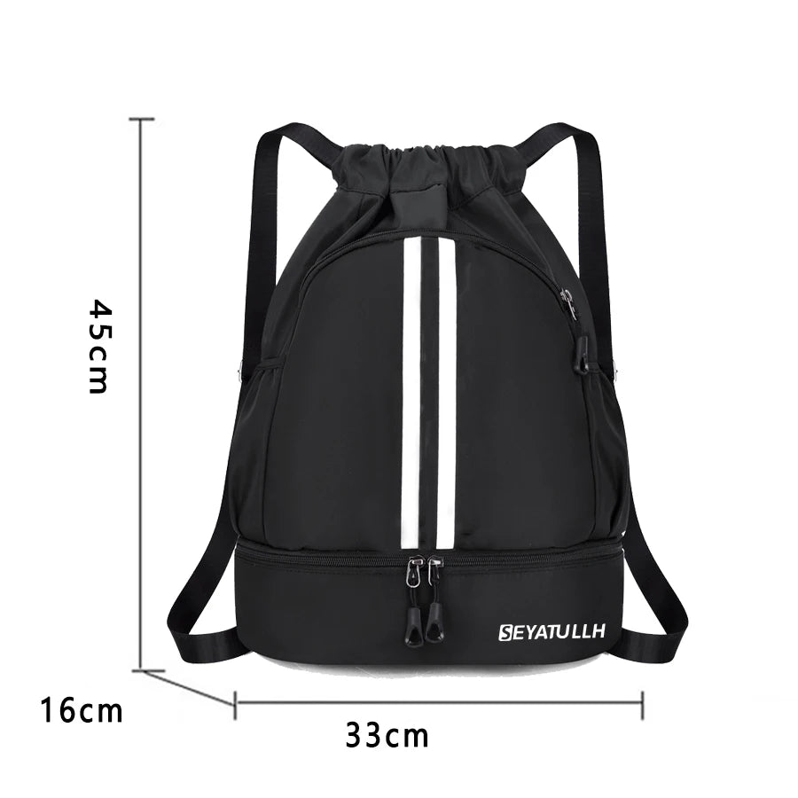 Fitness Backpack Gym Bag Sport Basketball Backpack Travel Outdoor Pack Waterproof Swimming Bag Pouch Hiking Climbing Mochila