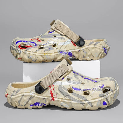 Mens Plus Size Sandals And Clogs Outdoor Water Shoes EVA Insole