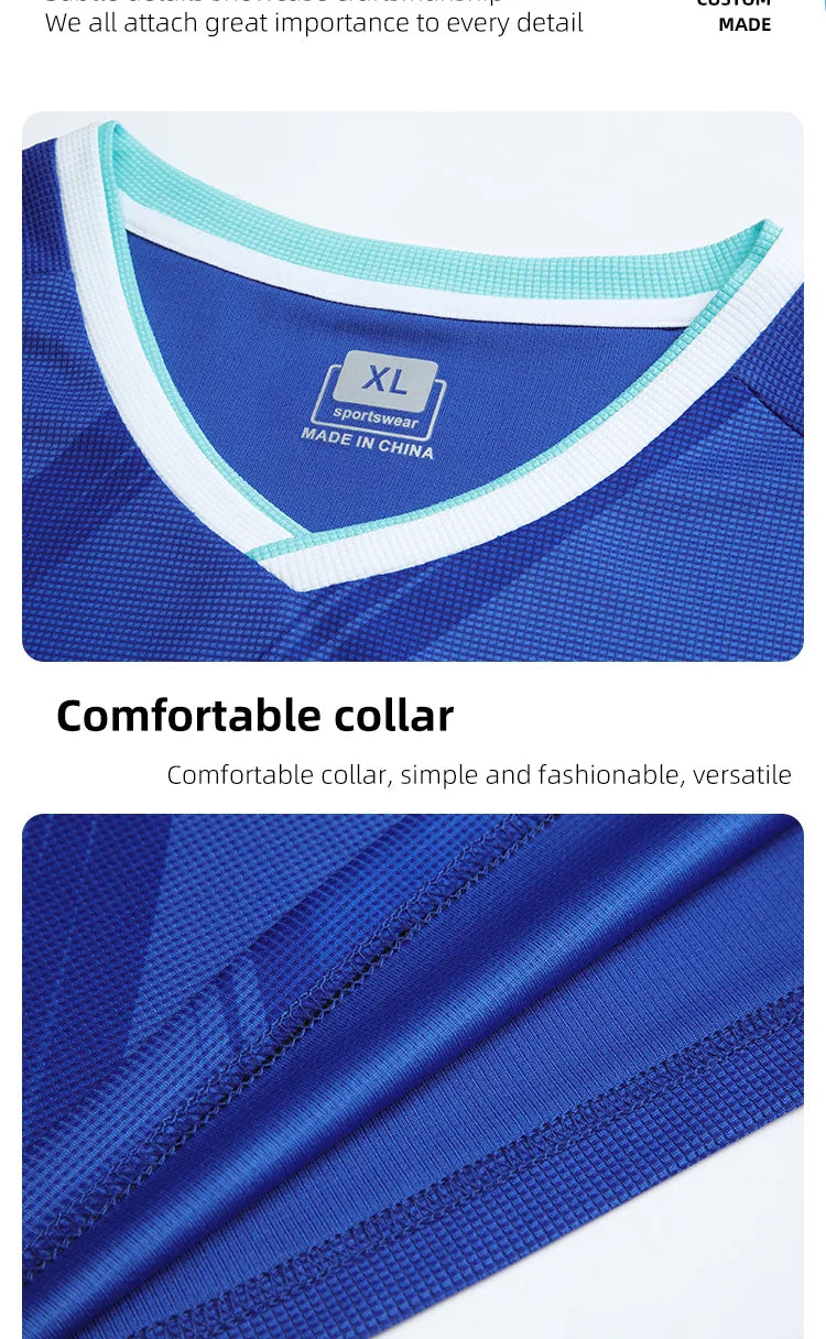 Adult Kid Football Jersey Men Customize Soccer Uniform Sports Shirt Women Futsal Sportswear Child Team Training Tracksuit Outfit