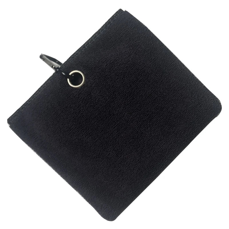 Microfiber Golf Towel 40X40cm Golf Towel Hook and Loop Fastener The Convenient Golf Cleaning Towel Black Grey Blue White New