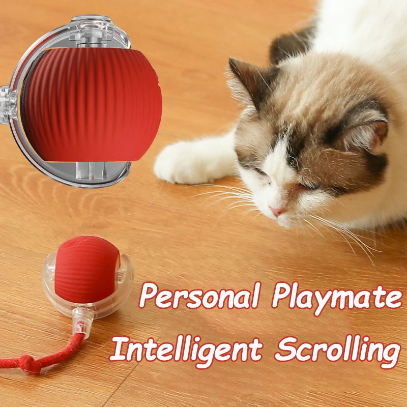 Interactive Smart Rolling Ball Toy for Cats & Dogs, Rechargeable Automatic Pet Play Toy
