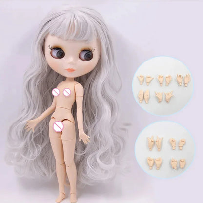 1/6 Scale Ball-Jointed Doll Body, White Skin, ABS, 30cm