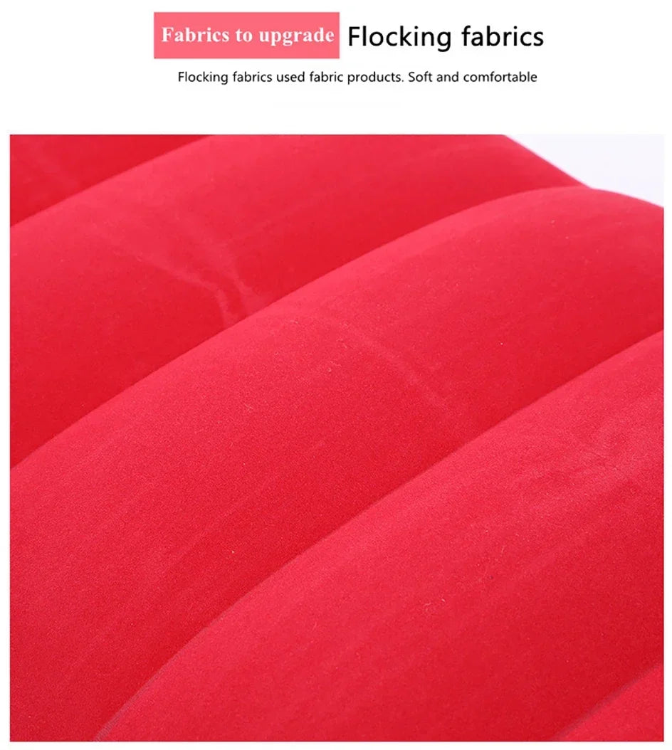 47x30cm Air Cushion Pillows Outdoor Camping Sleep Cushion Folding Square lnflatable Pillows Travel Backrest Plane Head Rest Big