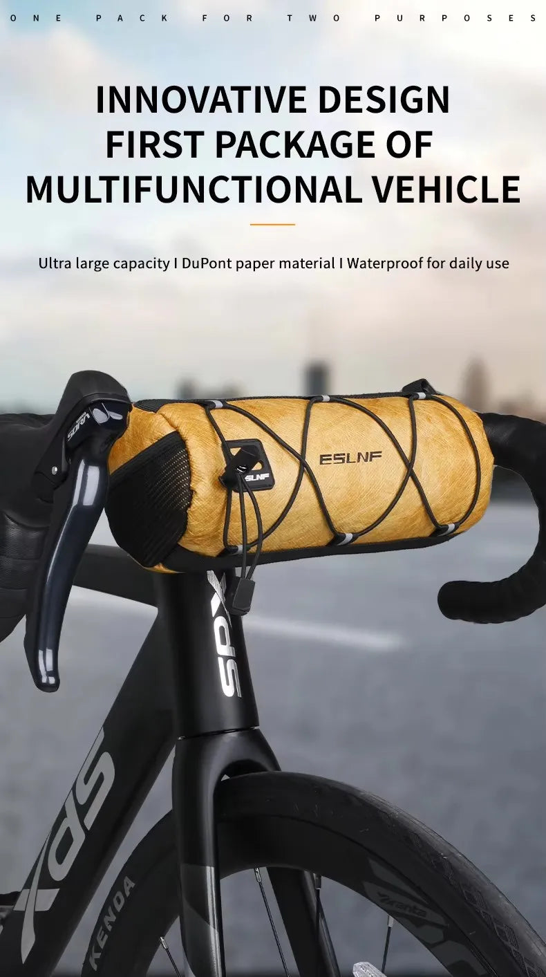 Waterproof Road Bicycle Handlebar Bag Multifunctional MTB Front Tube Bag Portable Frame Pannier Outdoor Shoulder bag