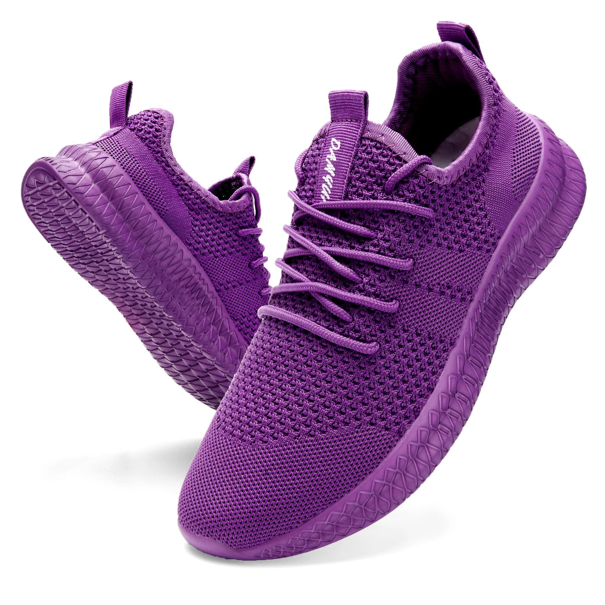 Unisex Breathable Running Shoes Lace Up Lightweight Casual Gym