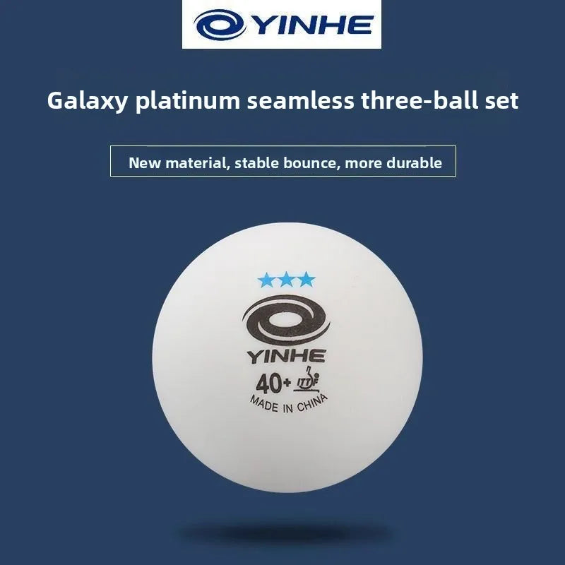 YINHE Seamless 3-star Table Tennis Balls, New Material 40+, Boli Blue 3-star, for Professional Training and Competitions