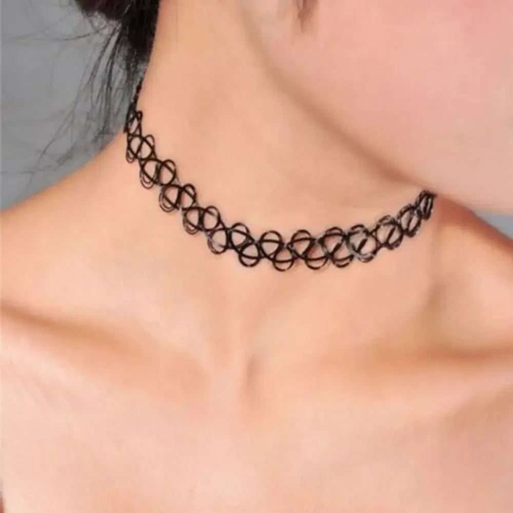 Goth Black Velvet Choker Necklaces Gothic Style Rope Women Neck Decoration 2025 Chocker Jewelry On The Neck Collar For Girl Kpop