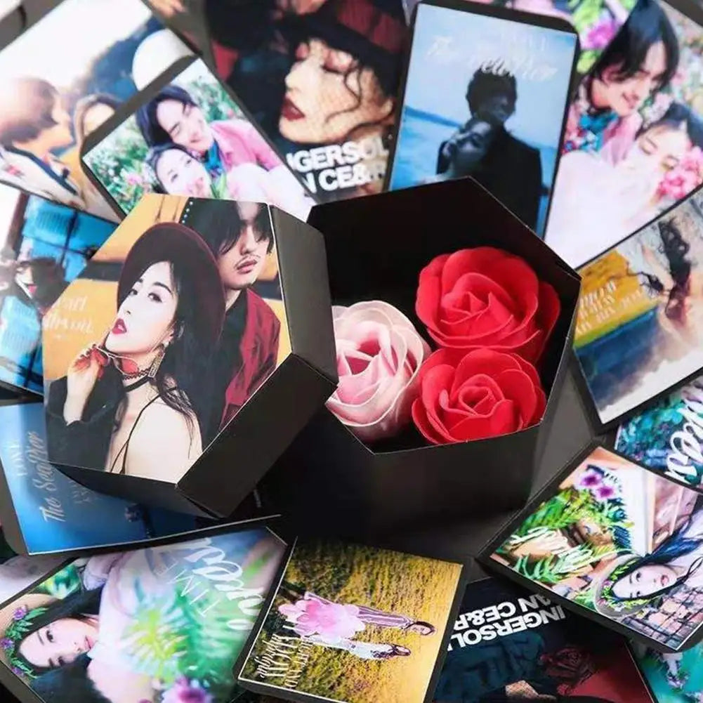 Explosion Box Gift DIY Photo Album For Anniversary Valentine's Day