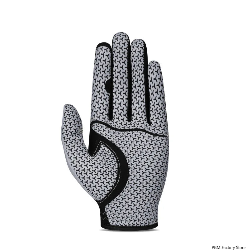 PGM Professional Golf Gloves Microfiber Cloth Fabric Breathable Non-Slip Club Swing Putting Training Glove ST037