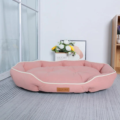 Corduroy Pet Sofa Bed For Large Dogs Winter Sleeping Cushion