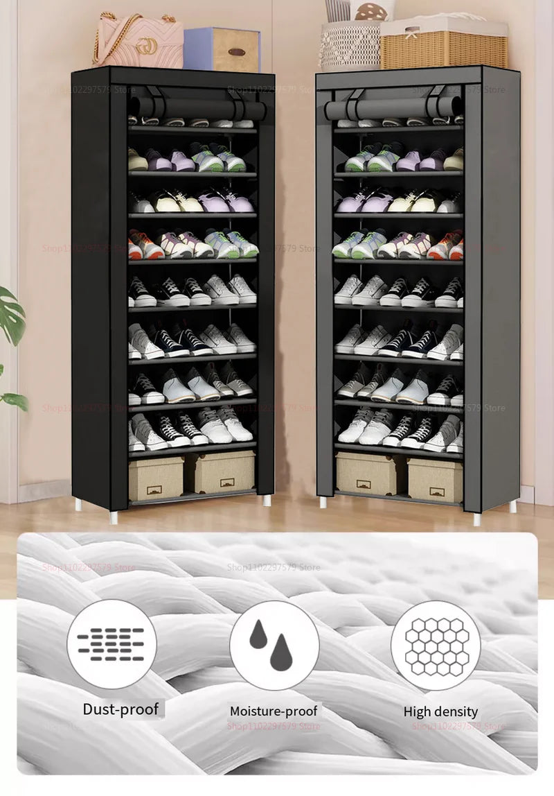 Shoe rack simple multi-layer door shoe cabinet dustproof cloth cover home economical rental house storage dustproof cover shoe r