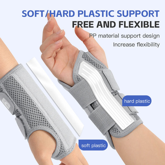 Finger Joint Pain Tendon Sheath Adjustable Dual Strap Wrist Guard with Thin Design Thumb Strain Protection Strap Wrist Guard