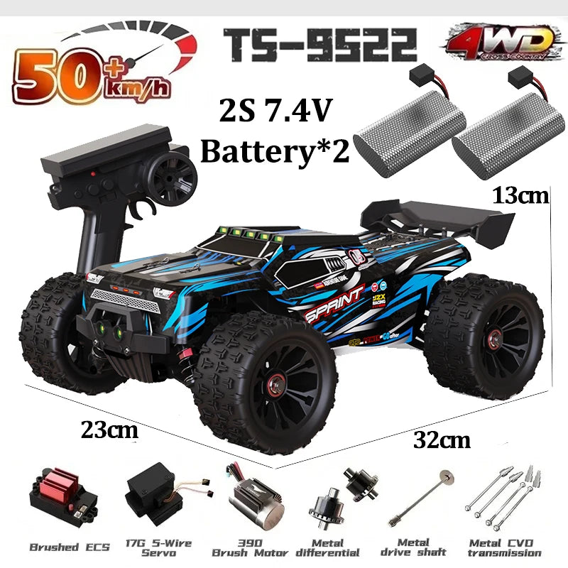 1:16 WLtoys 9522pro Professional Racing Car 85 Km/h 4WD Brushless Remote Control Vehicle Road-Off-Road Drifting Type Rc CarGift