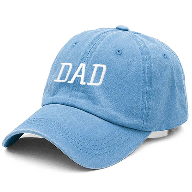 DAD MOM Embroidery Pure Cotton Men's Baseball Cap For Man  Womne's Fashion Sport Golf Caps Sun Hat Dropshipping