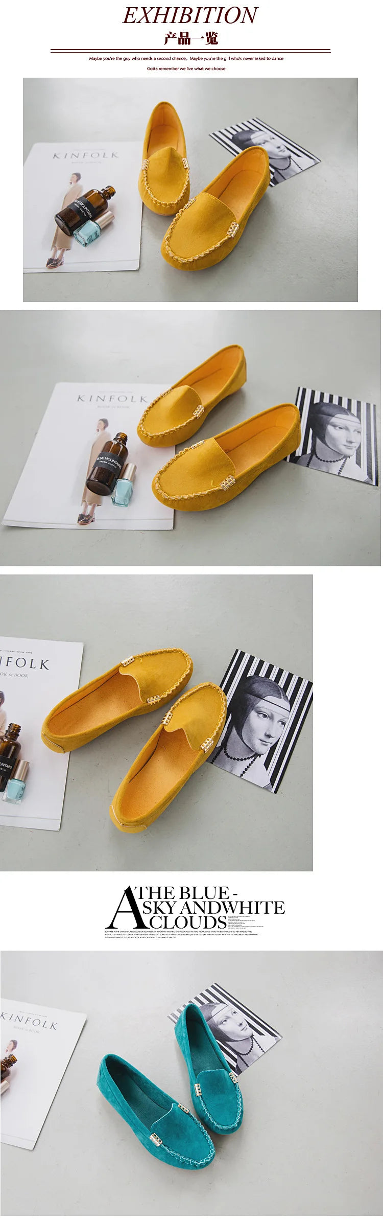 new Women Shoes 2024 Spring Autumn Zapatos Mujer Women Casual Flat Shoes Slips Round Toe Denim Flat Loafer Plus Size Jeans Shoes