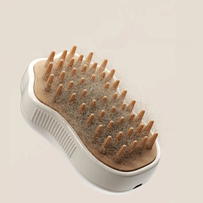 3-In-1 Electric Pet Grooming Brush With Steam Spray
