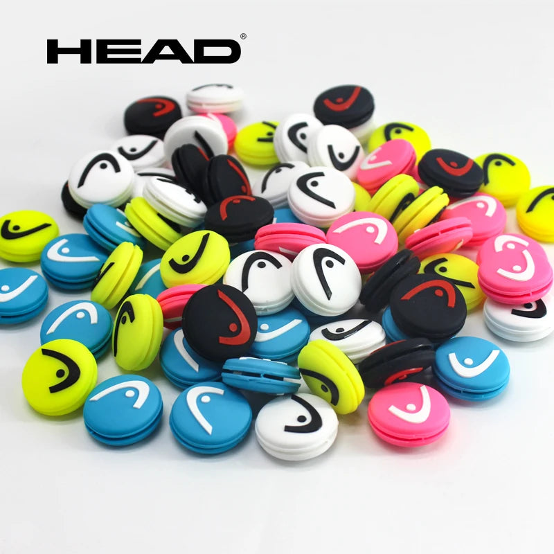 HEAD 10/30/50pcs Tennis Racket Shock Absorber Double-Sided Fish Head Logo Silicone Shock Absorber Bar Multi-Color Shock Absorber