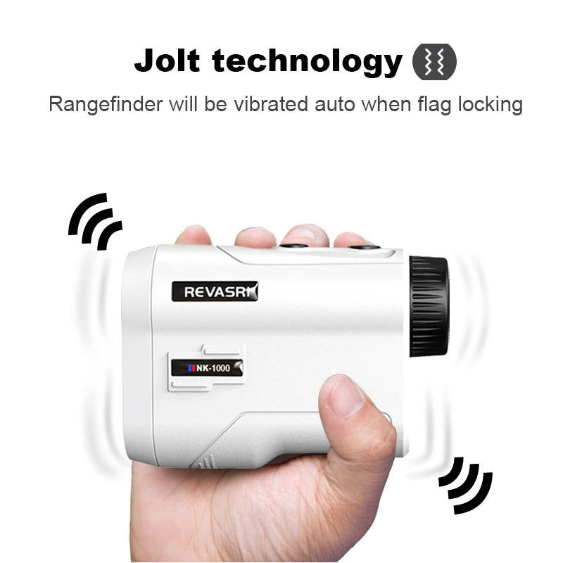 REVASRI Golf Laser Rangefinder 600Yards/1000Yards Slope and Flag Pin Lock Vibration for Golf Tournament Legal Hunting Survey
