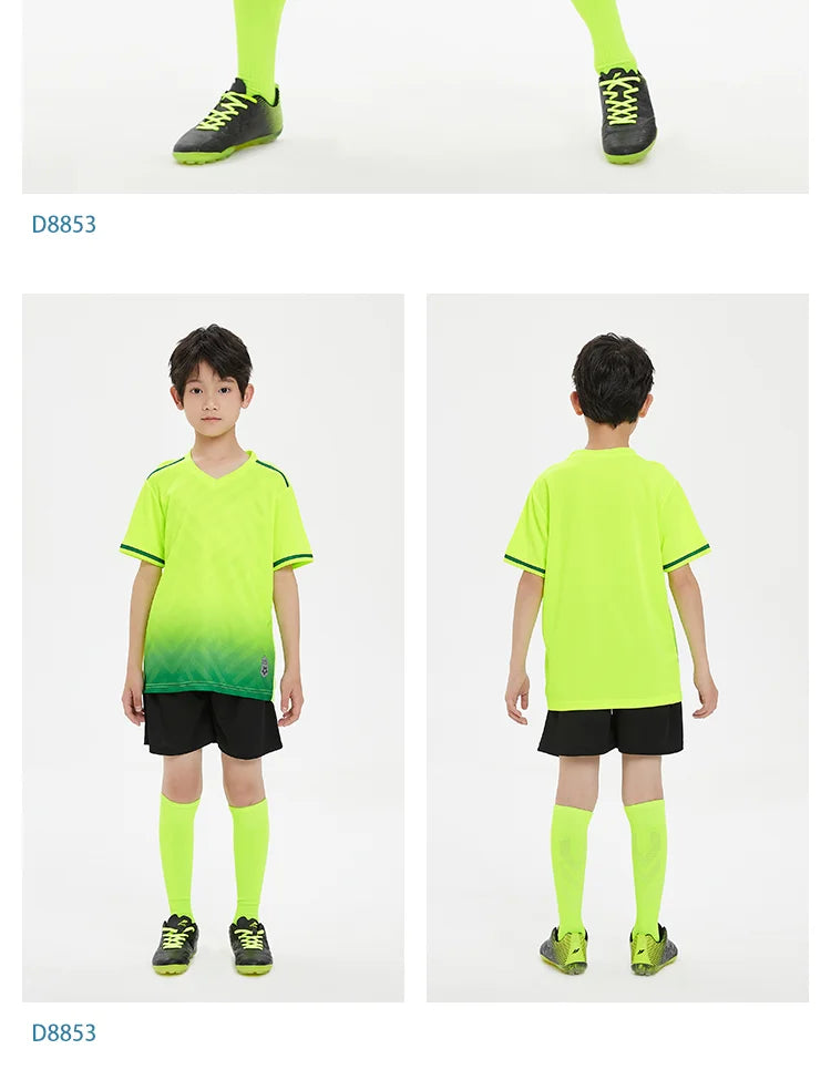 MAN Football Jerseys Team Training Customize Professional Women Soccer Uniform Adult Kids Futsal Quick-Drying Sportswear Outfit