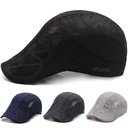 Men's Sports Sun Hat With Breathable Mesh Cotton Polyester Cap