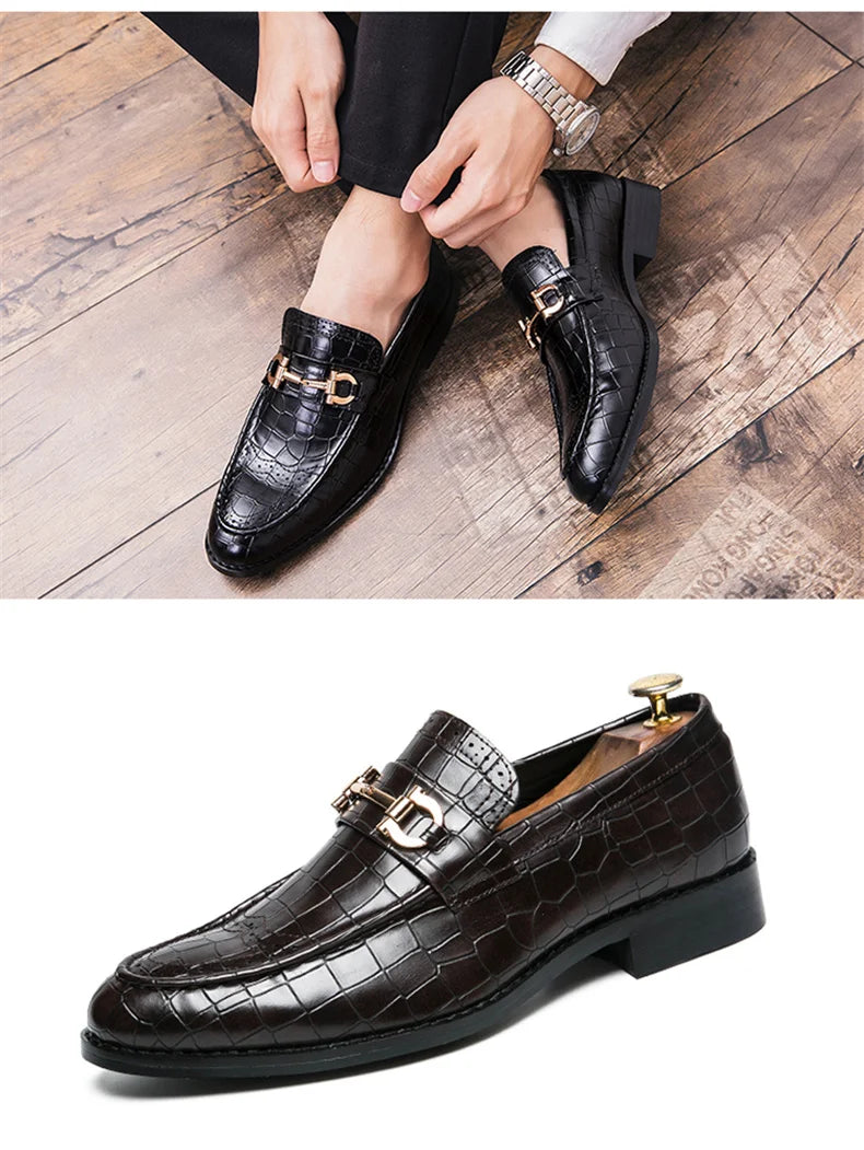 High Quality Casual Business Shoes Men Classic Social Leather Shoes For Men Brogues Office Leather Men's Dress Shoes Loafers