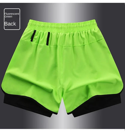 Unisex Polyester Sports Shorts S-5XL Double Layered