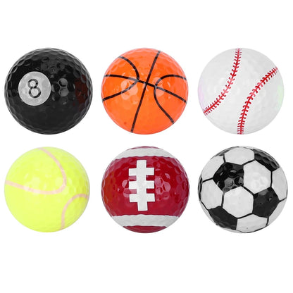 6 Pack Portable Golf Balls For Practice And Competition