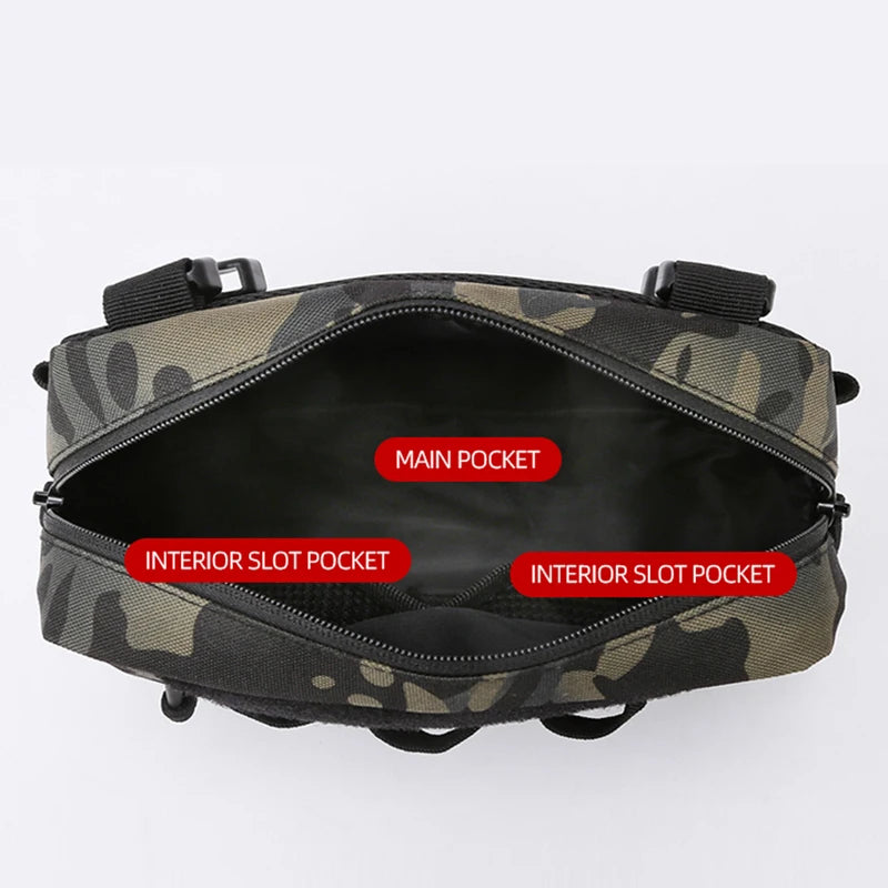 Fishing Vest Bag Men's Camo Fishing Lures Utility Tackle Chest Bags Waist Pack Outdoor Mountaineering Camping Hiking Hunting