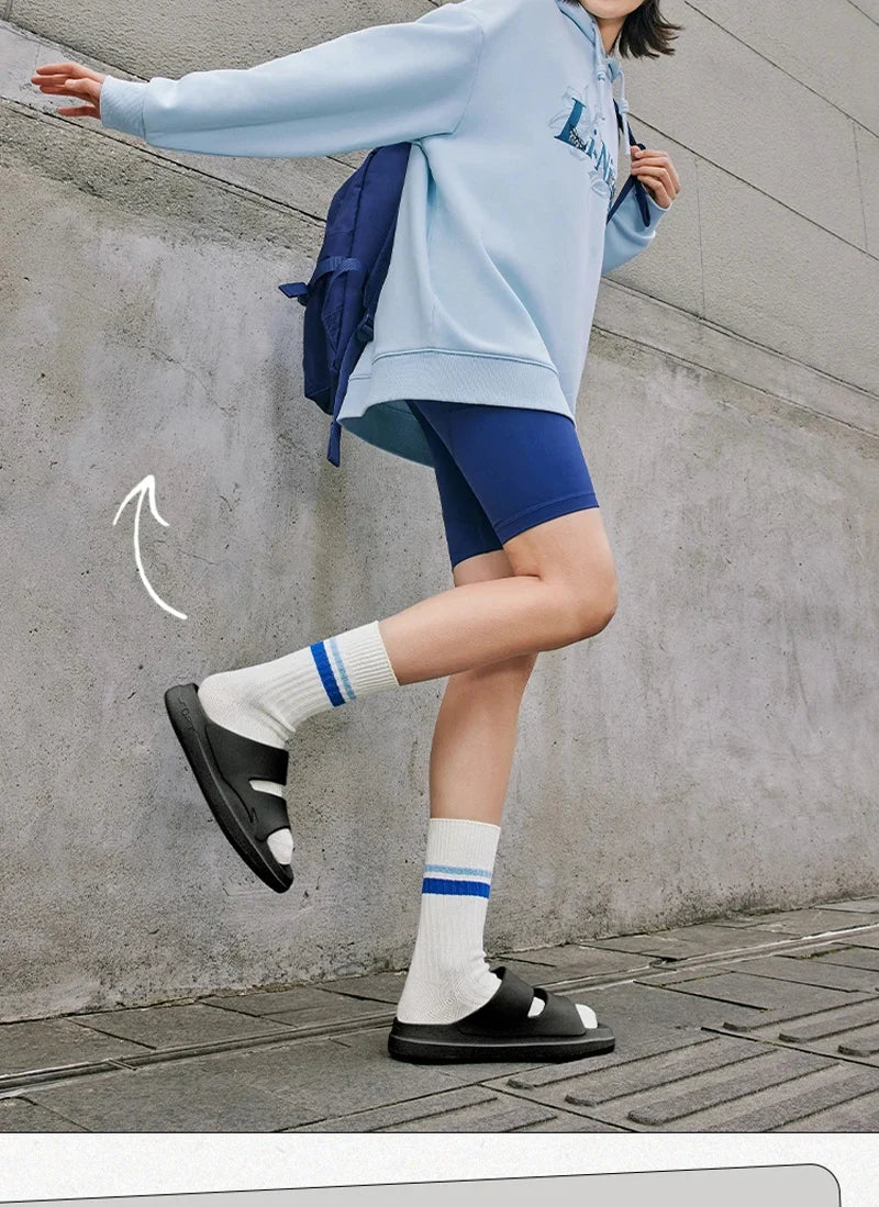 Li-Ning Unisex SOFT CLAP Slippers COMFOAM Rebound Breathable Lightweight LiNing Men Women Stylish Sandals AGAV017