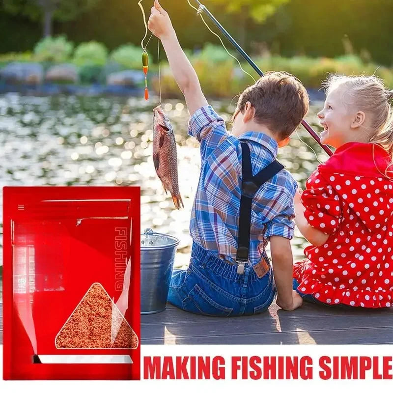 Red Worm Bait Powder Natural Highly Concentrated Fish Scent Attractant for Freshwater Fishing