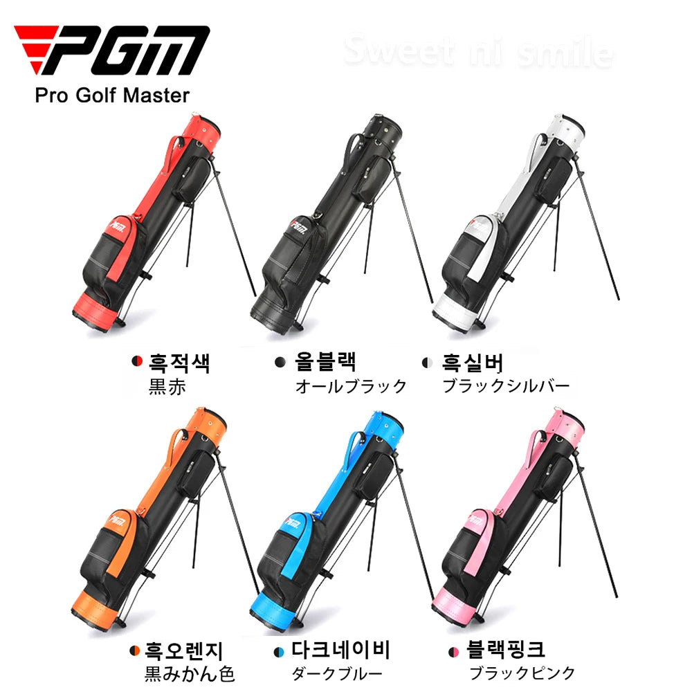 PGM Golf Bracket Gun Bag Unisex Clubs Package PU Light Portable QIAB008
