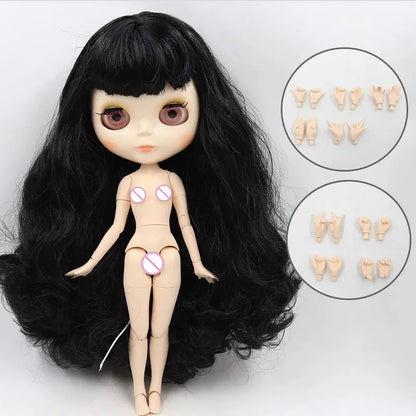 1/6 Scale Ball-Jointed Doll Body, White Skin, ABS, 30cm