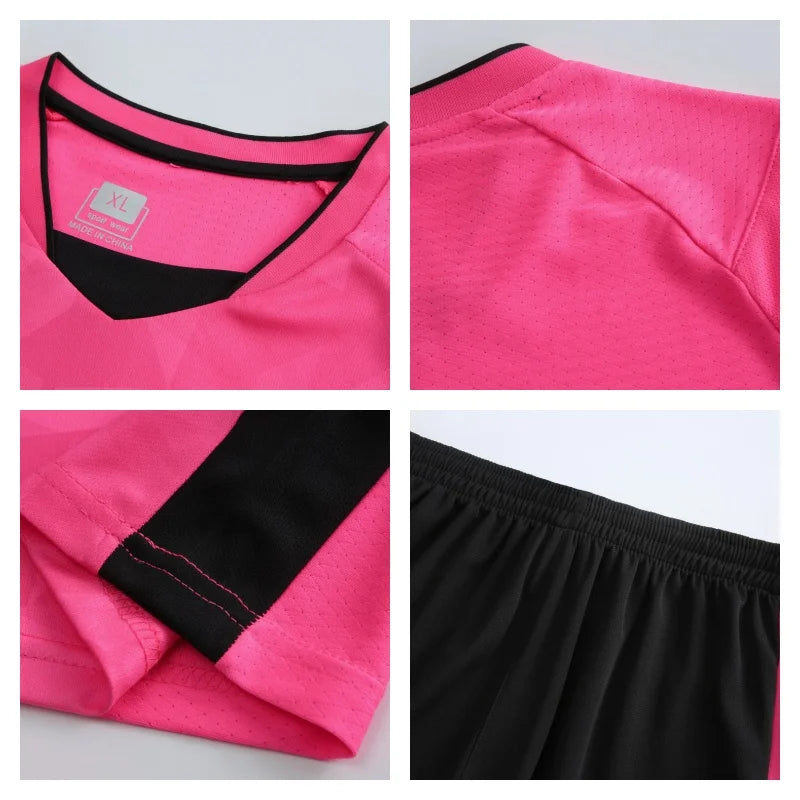 Adult Kid Football Jersey Men Customize Soccer Uniform Sports Shirt Women Futsal Sportswear Child Team Training Tracksuit Outfit