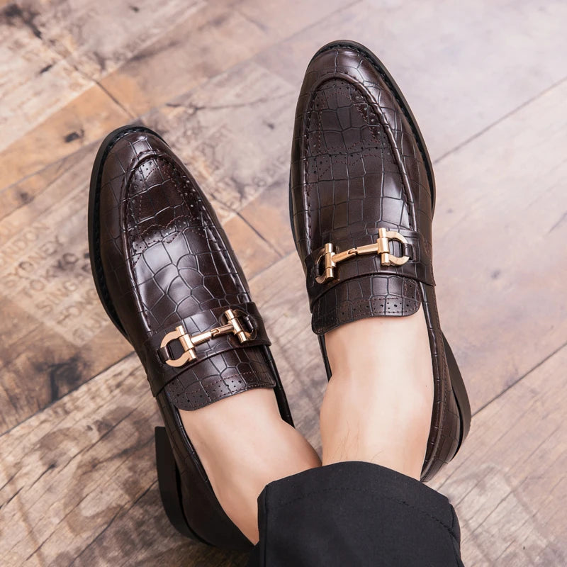 High Quality Casual Business Shoes Men Classic Social Leather Shoes For Men Brogues Office Leather Men's Dress Shoes Loafers