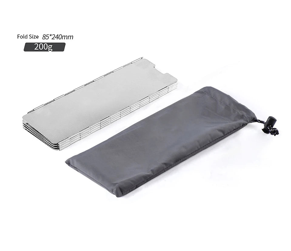 Ultralight Outdoor 10 Plates Foldable Wind Shield Camping Stoves Windshield Foldable Gas Cookers Wind Deflectors Stove