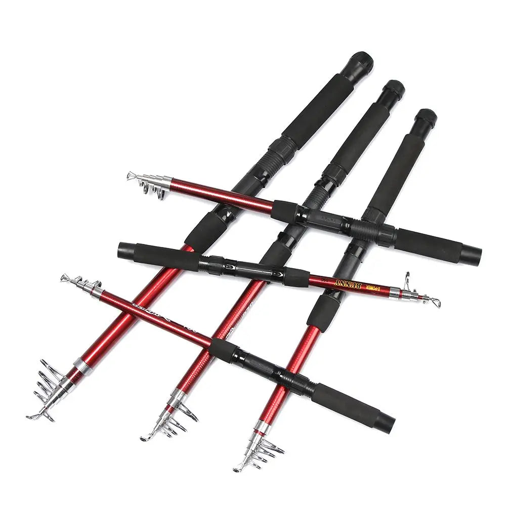 1.5-3.0m Fishing Tackle Tools Outdoor Fiberglass Sea Rod Telescopic Fishing Rod Pole