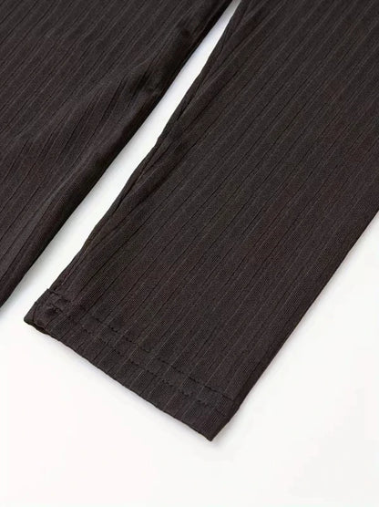 Men's Collarless Button-Front Knit Shirt Plus Size Long Sleeve Elastane