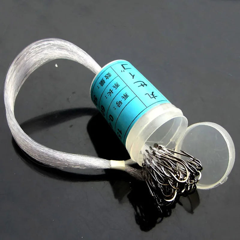 50pcs Fishing Barreled With Thorns Bound With Thread Maruki Hook Fishing Tools