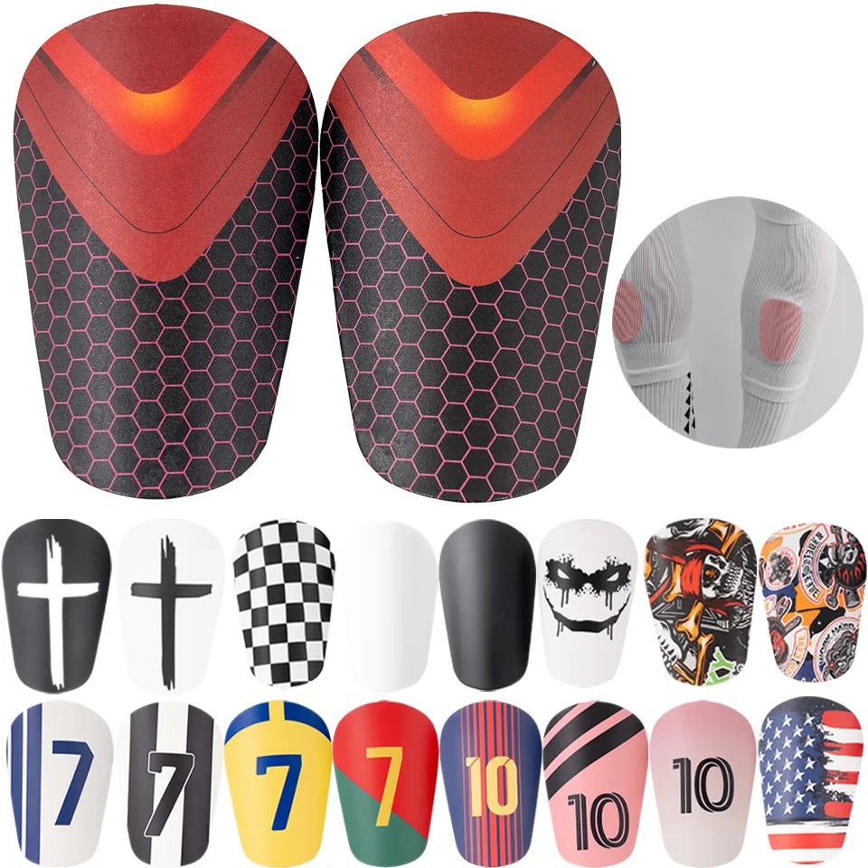 Loogdeel 1pair Football Shin Guards Adult Children's Thickened Durable Anti Collision Soccer Sport Training Leg Protection Board