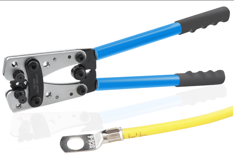 Portable cable manual crimping tool HX-50B crimping pliers 6-50mm ²/ AWG 10-0 ferrule terminal crimper hexagonal wiring pliers